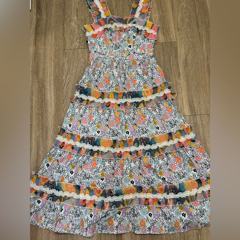 CeliaB Tiered Ruffle Midi Dress